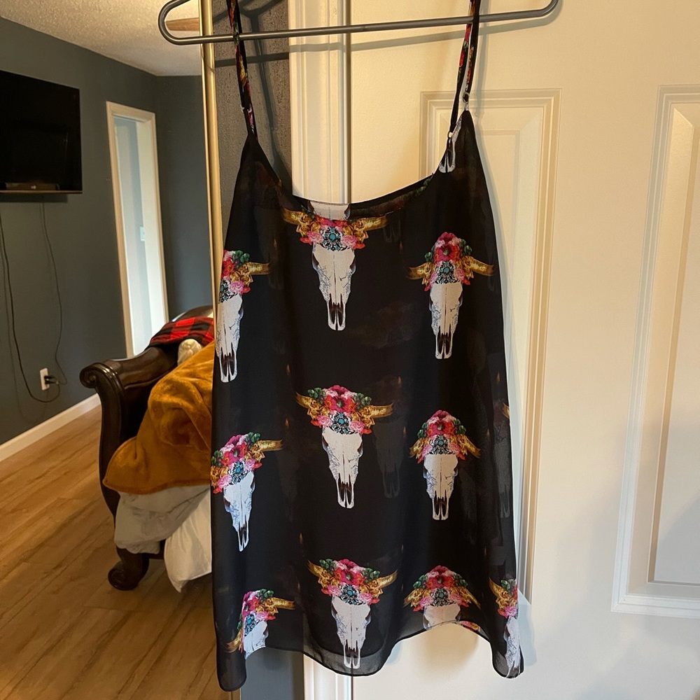 Show me your mumu longhorn boho top
